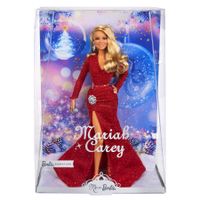 Barbie Signature Mariah Carey Natale 2023, con abito rosso e accessori argentati, da collezione - Barbie