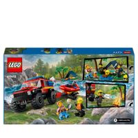 Lego City 60412 Fuoristrada Antincendio E Gommone Di Salvataggio - LEGO