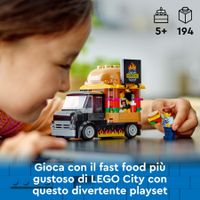 Lego City 60404 Furgone Degli Hamburger Giocattolo, - LEGO