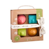 Set di 2 palline e 2 cubi So'Pure - Sophie la Girafe - Sophie La Girafe