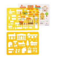 Set di stencil - Città  - Moulin Roty - Moulin Roty