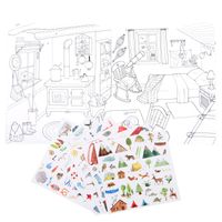 Il libro di adesivi Le Jardin du Moulin - Moulin Roty - Moulin Roty