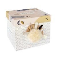 HAPPY WILD - Peluche pompon beige - Doudou et Compagnie