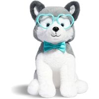 Peluche Husky 30 cm con Occhiali a Cuore - FAO Schwarz