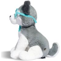 Peluche Husky 30 cm con Occhiali a Cuore - FAO Schwarz