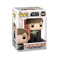Funko POP! Star Wars The Mandalorian Luke with Grogu Bobble Head - #482 - Funko, Star Wars