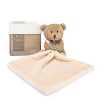 Orso scatola a fiore - beige - Doudou et Compagnie