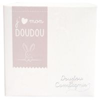 Orso scatola a fiore - beige - Doudou et Compagnie