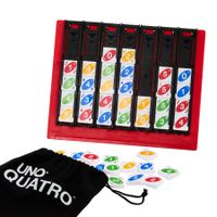 UNO Quattro, posiziona quattro tessere e abbina colore e numero - Mattel Games
