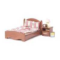 Letto matrimoniale e comodino Sylvanian Families - Sylvanian Families
