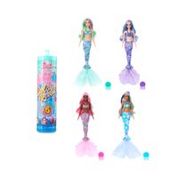 Barbie Color Reveal serie sirena, con corpetto cambia colore, 6 accessori a sorpresa - Barbie