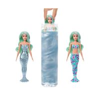 Barbie Color Reveal serie sirena, con corpetto cambia colore, 6 accessori a sorpresa - Barbie