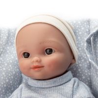 Bambola Carrier Elegance Sweet Collection 26 cm Azzurra con trasportino - FAO Schwarz