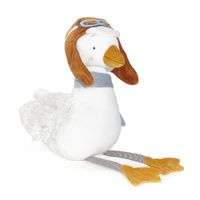 Peluche Big Avery, Oca con Cappello da Aviatore 60 cm - Bunnies By The Bay