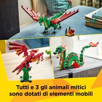 Lego Creator 3 in 1 31161 Drago Medievale Giocattolo - LEGO