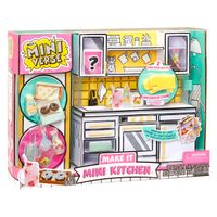 Make it mini Kitchen, Cucina Playset con luce UV con ricetta misteriosa, mini guanti da forno - Miniverse MGA