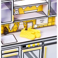 Make it mini Kitchen, Cucina Playset con luce UV con ricetta misteriosa, mini guanti da forno - Miniverse MGA