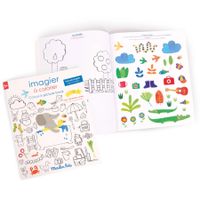 Libro di 125 adesivi - Les Popipop - Moulin Roty