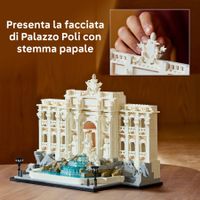 Lego Architecture 21062 - Fontana di Trevi - Kit Modellismo di Monumenti - LEGO