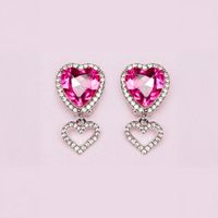 Orecchini Cuore Strass - Great Pretenders