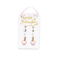 Orecchini a Clip Cuore-Perla - Great Pretenders