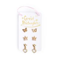 Orecchini Farfalla-Corona-Cuore - Great Pretenders