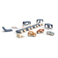 Trenino con 3 Macchinine - Speedy Monkey
