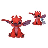 Peluche morbido Leroy pelliccia rossa 25 cm - Disney Stitch