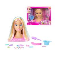 Barbie Testa Pettinabile Deluxe – Capelli Biondi e 20+ Accessori per Acconciature Creative - Barbie