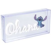 Lampada Neon LED Ohana Disney Stitch 30cm,  USB-C Incluso - Disney Stitch