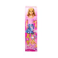 Barbie Grande Amica – Bambola Gigante 71 cm con Look Country Chic e Accessori Inclusi - Barbie