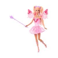 Barbie Fata Magica con Bacchetta e Ali – Bambola Fantasy con Capelli Biondi e Abito Cangiante - Barbie