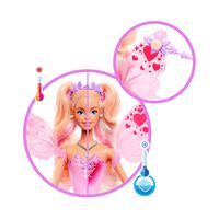 Barbie Fata Magica con Bacchetta e Ali – Bambola Fantasy con Capelli Biondi e Abito Cangiante - Barbie