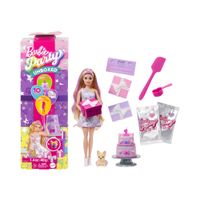 Barbie Party Unboxed Birthday Bows – Bambola Compleanno con 10 Sorprese e Look Cangiante - Barbie