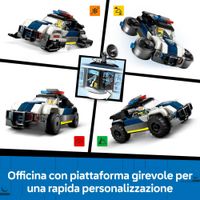 LEGO City 60457 Officina auto polizia: modulare, 4 minifigure - LEGO