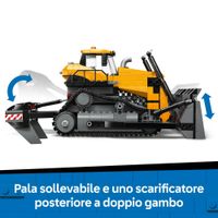 LEGO City 60466 Bulldozer giallo: veicolo cantiere, 3 minifigure - LEGO