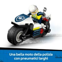 LEGO City 60455 Inseguimento moto polizia: motocicletta, 2 minifigure - LEGO