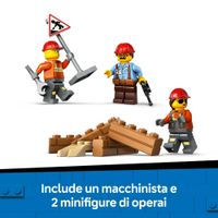 LEGO City 60466 Bulldozer giallo: veicolo cantiere, 3 minifigure - LEGO