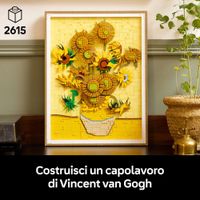 LEGO Art 31215 Van Gogh Girasoli Quadro 3D Da Costruire, da collezione - LEGO