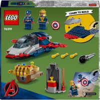 LEGO Marvel 76319 Capitan America vs Thanos con Aereo - LEGO, Marvel