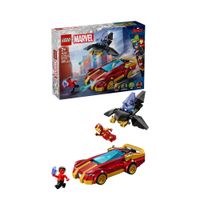 LEGO Marvel 76310 Auto di Iron Man Car e Black Panther Contro Hulk Rosso - LEGO, Marvel