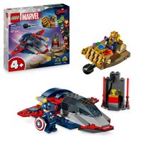 LEGO Marvel 76319 Capitan America vs Thanos con Aereo - LEGO, Marvel