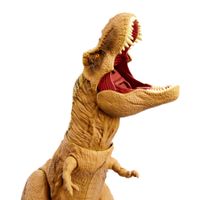 Jurassic World T-Rex Caccia e Divora, Action Figure con Suoni e Doppio Morso, Mattel - Jurassic World