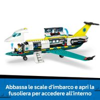 LEGO City 60465 Aereo Ambulanza: 4 Minifigure, Gatto Neve - LEGO