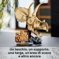 LEGO Jurassic World 76969 Fossili di Dinosauro: Teschio di Triceratopo - Jurassic World, LEGO