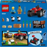 LEGO City 60461 Trattore Agricolo Rosso con Rimorchio e Pecore - LEGO