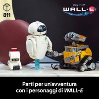 LEGO 43279 Wall-e e Eve, Set Modellismo Per Adulti - Disney, LEGO
