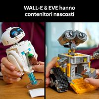 LEGO 43279 Wall-e e Eve, Set Modellismo Per Adulti - Disney, LEGO