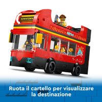 LEGO City 60407 Autobus Turistico Rosso A Due Piani - LEGO