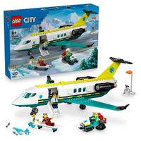 LEGO City 60465 Aereo Ambulanza: 4 Minifigure, Gatto Neve - LEGO